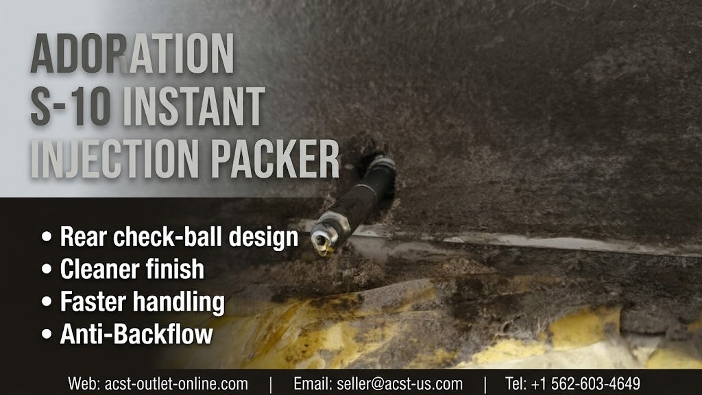 Instant Injection Packer S-10: Rear Check-Ball Design for Cleaner, Faster Post-Injection Break-Off