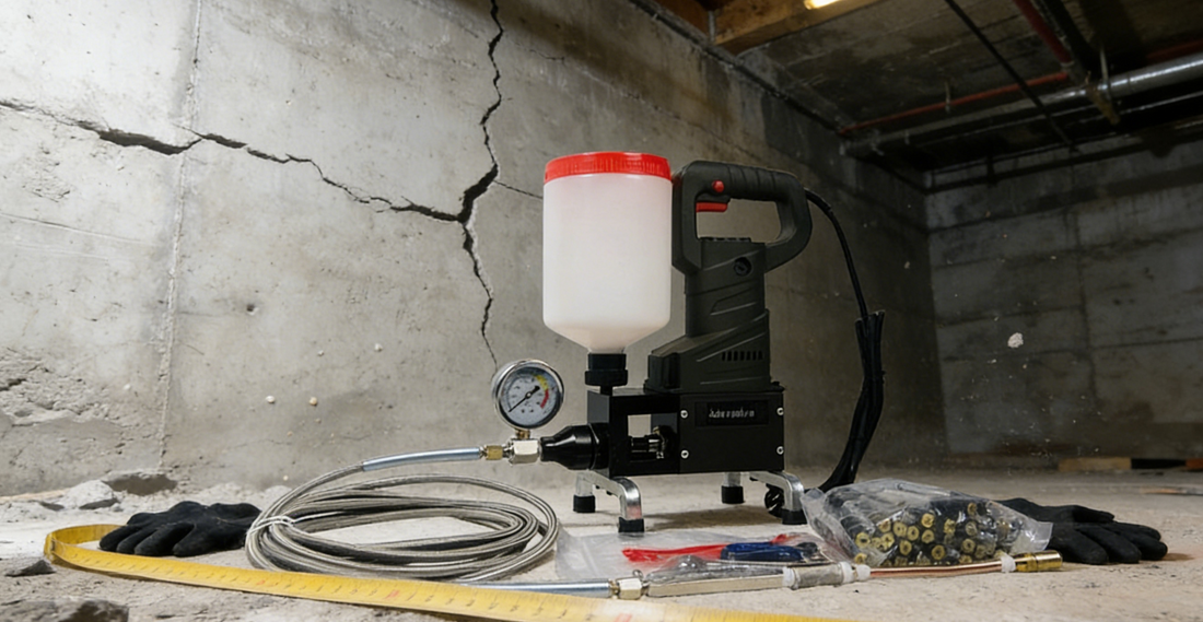 SU-999 Epoxy Injection Pump: The Contractor-Grade Process for Crack Injection That Works the First Time