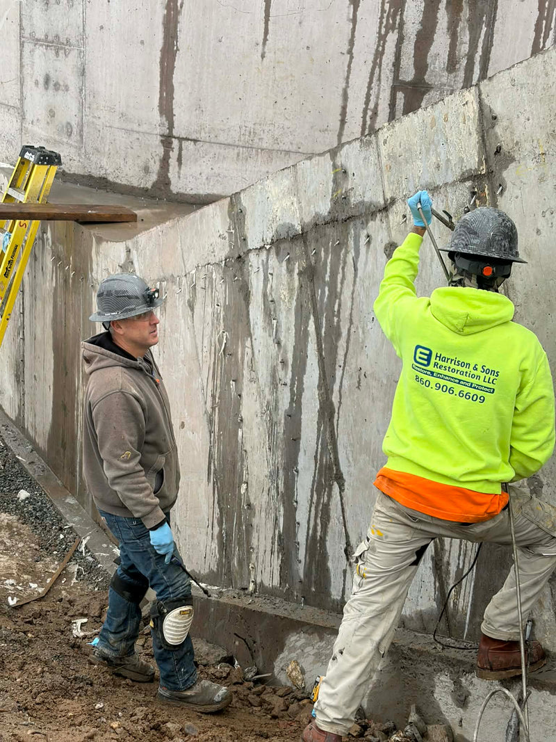 Concrete crack injection