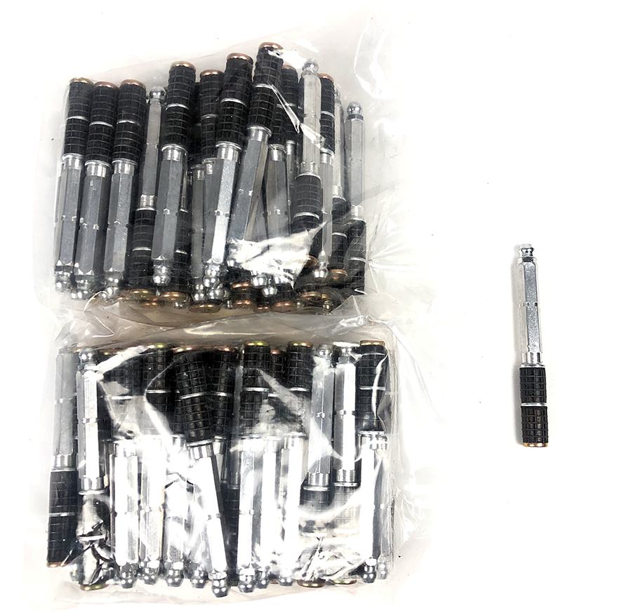 100 pcs/bag B-8 (3/8" x 3.1") Aluminum Adoration Injection Packer Mechanical Packer Port- High-Efficiency Concrete Repair & Grouting Nozzles