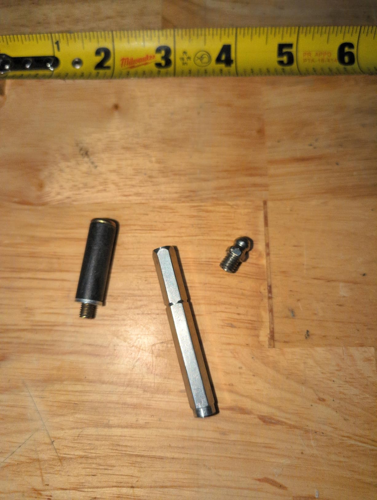 Part of B-10S (3/8" x 4") Aluminum Adoration Injection Packer Mechanical Packer Port - Single Seal Design for Concrete Crack Sealing & Restoration