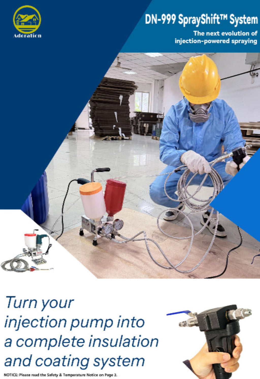 System Polyurethane Foam Spray Wand AB Two-component High Pressure Coating Spray Wand Kit polyurethane or polyurea Sprayer(2L/Min, 10000psi) for DN-999 1:1 Injection Pump – Polyurethane/Polyurea/Insulation/Coating/Waterproofing/Expansion Joint