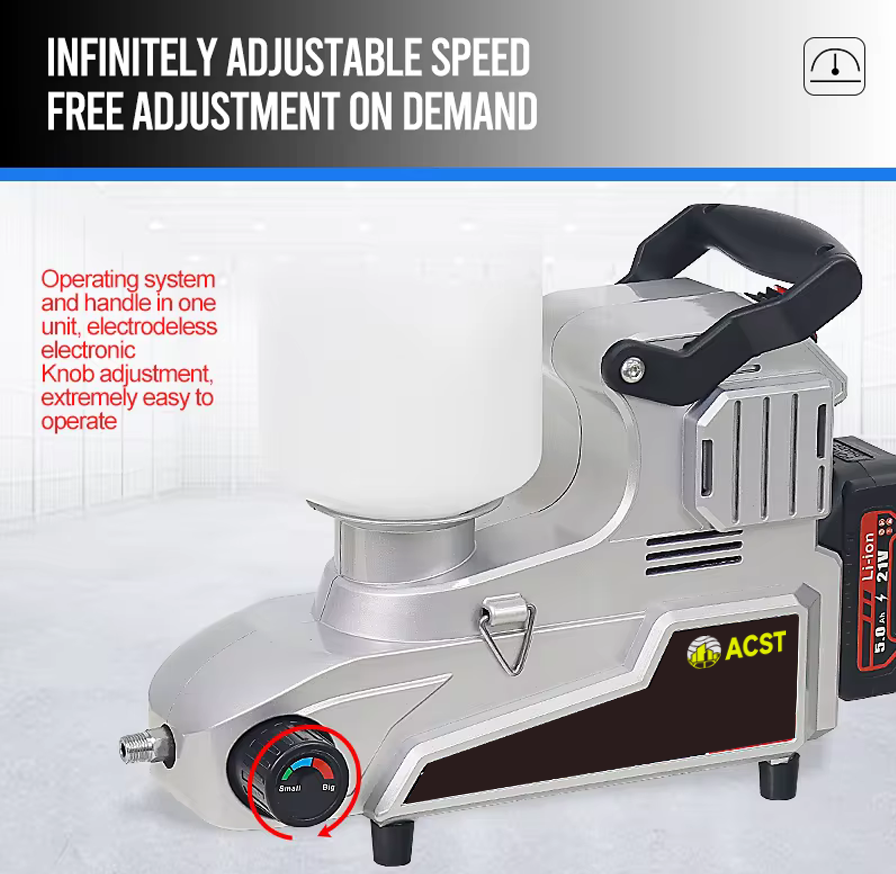 System of Adoration Multifunctional 300W Lithium Airless Paint Sprayer with 2L Portable Electric Spray Welder large Capacity