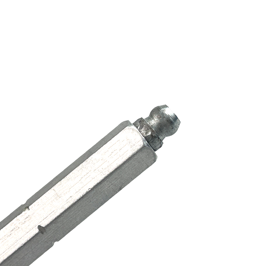 Top of A-15 (1/2" x 5") Aluminum Adoration Injection Packer Mechanical Packer Port - High-Pressure Concrete Repair & Grouting Nozzles