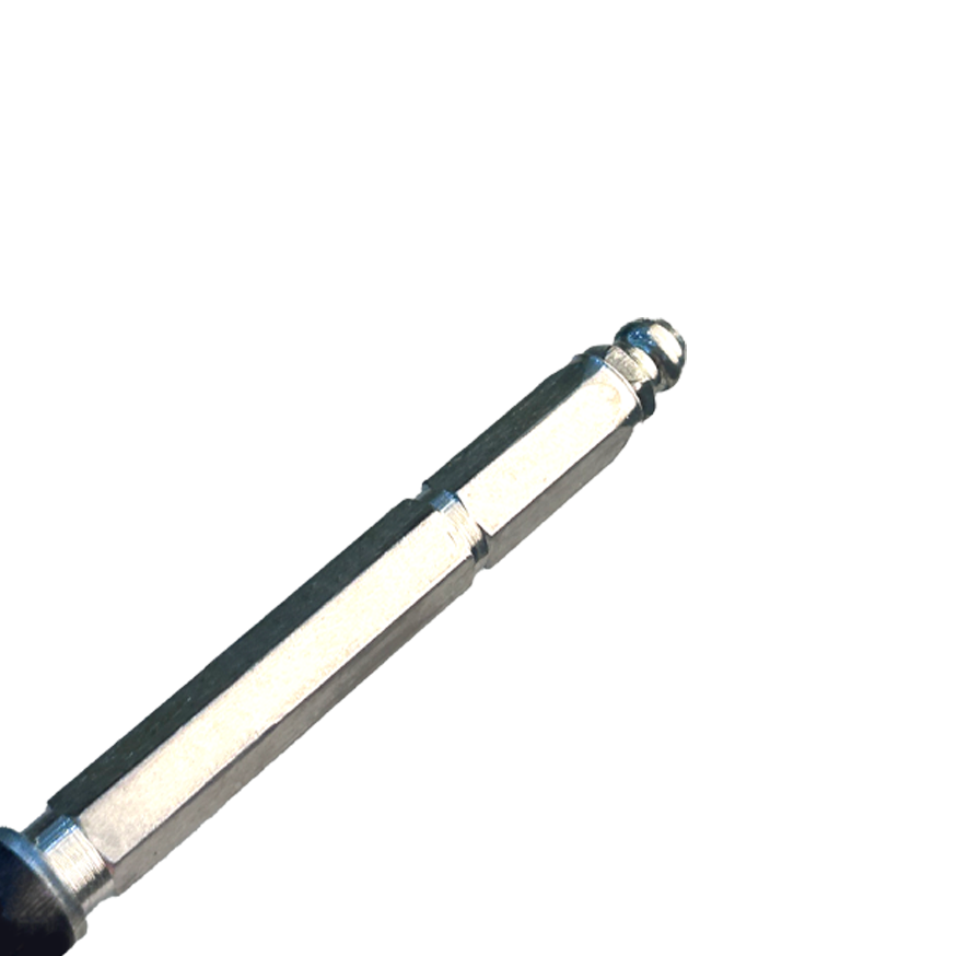 Top of B-10 (3/8" x 4") Aluminum Adoration Injection Packer Mechanical Packer Port - High-Efficiency Concrete Repair & Grouting
