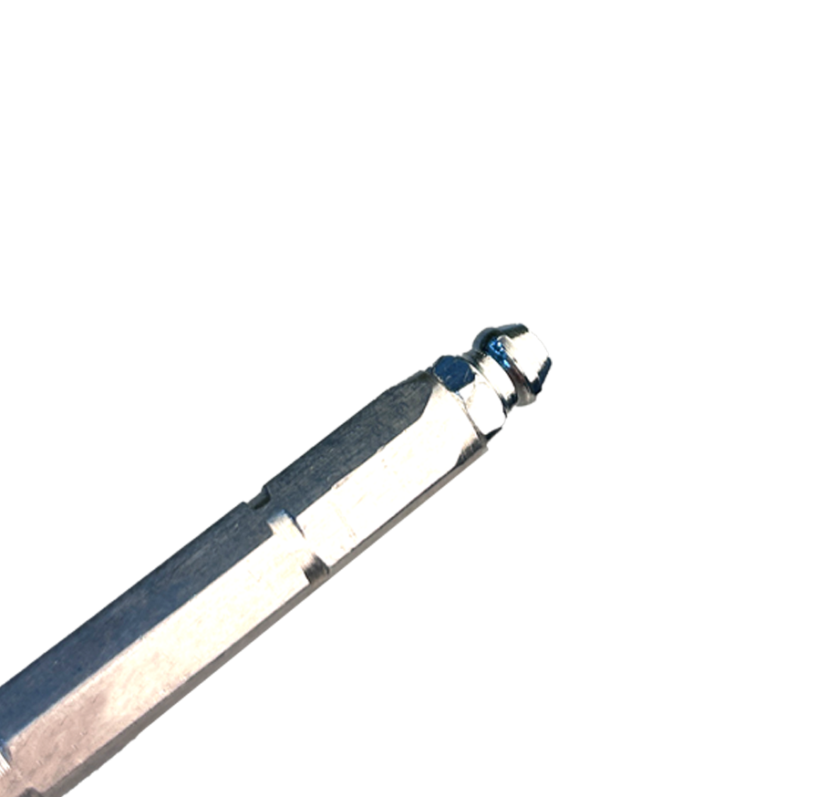 Top of B-8 (3/8" x 3.1") Aluminum Adoration Injection Packer Mechanical Packer Port- High-Efficiency Concrete Repair & Grouting Nozzles