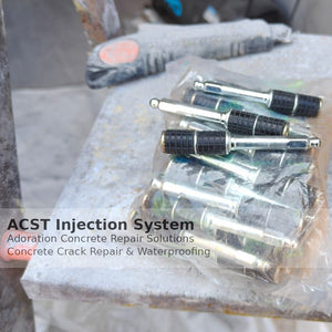 Injection Packers 1/2” × 3.5” Stainless Steel – 100pcs | S-10 Concrete Crack Repair